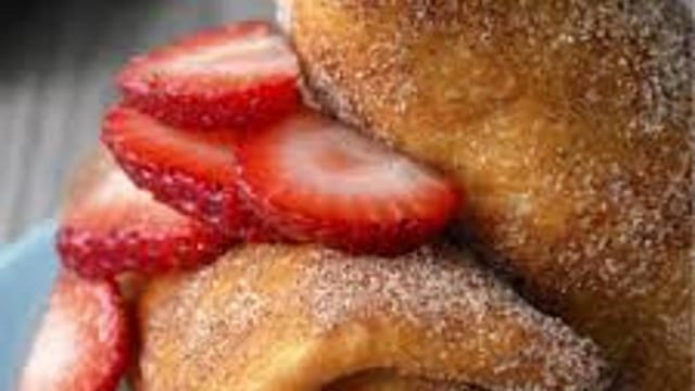 Strawberry Chimi Cheesecake.